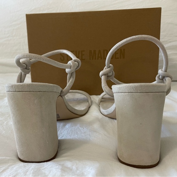 Steve Madden Harrlow Suede Strappy Sandals Size 9 Dusty Gold - Picture 3 of 7